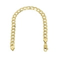 thumbnail image 2 of Solid Mens Cuban Curb Link Bracelet 10K/14K Yellow Gold, 2 of 5