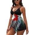 thumbnail image 3 of Ghostbusters Animated Women's Split Skirt Swimwear Two-Piece Swimsuit Backless Bikini Set Summer Holiday Beach Adjustable Bathing Suit, 3 of 6