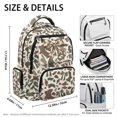 thumbnail image 5 of Chririnla Kawaii 17 Inch School Backpack with Camo Bow Pattern, Durable Multi Pocket Daypack for Daily Casual School Use, 5 of 10