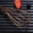 thumbnail image 6 of ReaNea Rose Gold Whisk Set Pack of 3 Stainless Steel 8" 10" 12" Whisks for Cooking, Beater, Kitchen Wire Wisk, 6 of 7