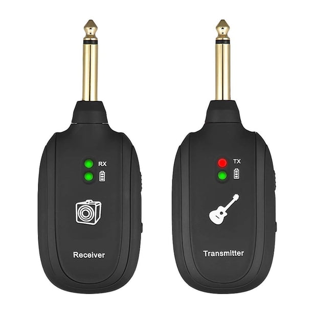El sistema de guitarra inalámbrico cuenta con tecnología inalámbrica digital, receptor transmisor de guitarra inalámbrico Receptor transmisor de audio de 4 canales para G eléctrico