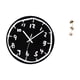 thumbnail image 5 of Reloj de pared,Reloj de pared silencioso y decorativo que no hace tictac,Reloj moderno de 12 pulgadas para pared de casa o oficina,sencillo.,Escultura de hojas,Estatua de hoja de metal, 5 of 8