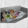 thumbnail image 6 of Cartoon Soft Flannel Fleece Blanket, Flora and Fauna Themed Heart Animals Birds and Plants Bumblebee Ladybug Leafs Cat, Cozy Plush for Indoor and Outdoor Use, 50" x 70", Multicolor, by Ambesonne, 6 of 6