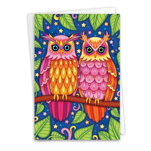 1 Anniversary Card with Envelope - Birds Of A Feather C9321ANG