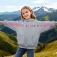 thumbnail image 2 of Little/Big Girls Fall Winter Hoodies Sweatshirts Boys 2T 3T 4T 5T 6T 7T 8T Kids Long Sleeve Casual Pullover Tops with Pockets Grey,10-11 Years, 2 of 6