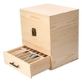 thumbnail image 4 of Caja de almacenamiento de aceites esenciales - Contenedor organizador de madera para aromaterapia, 4 of 10