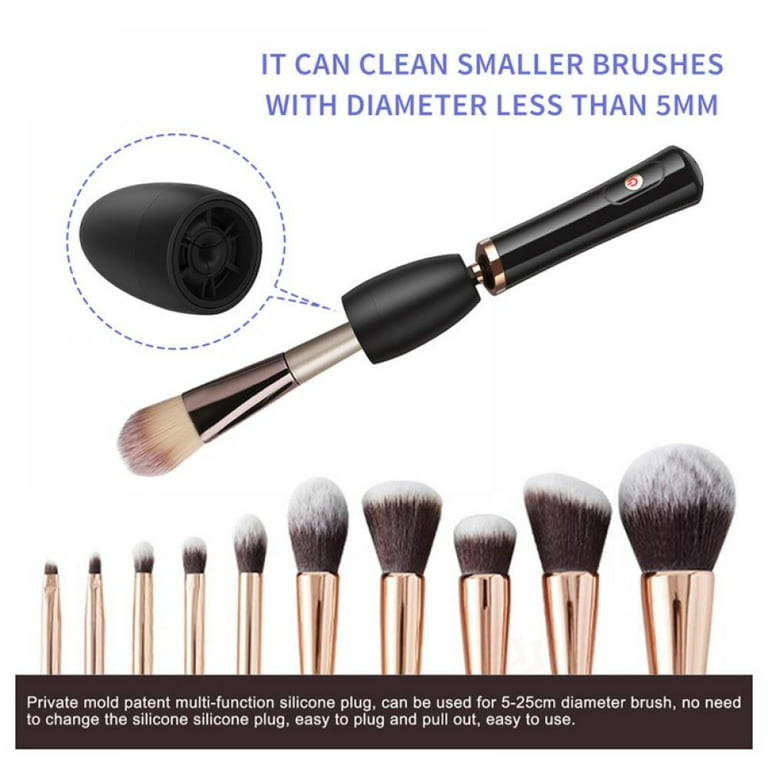 DOTSOG Makeup Brush Cleaner Dryer Sets Electric Brush Cleaner Machine  Automatic Brush Cleaner Spinner Makeup BrushTools,Cleaning Soap and  Silicone
