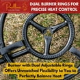 thumbnail image 4 of Paella Burner and Stand Set 16 Inch Dual Ring Propane Burner Outdoor Stove with Table Top Stand & Regulator, Portable Gas Cooker Wok Burner for Camping, Crawfish Boil Cooking Outdoor Paellera, 4 of 7