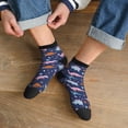 thumbnail image 3 of Fuzoiu Dinosaur Print Adult Socks, Crew Moisture-wicking Socks, Unisex Cushion Crew Socks,Casual Sports Ankle Socks, 3 of 7