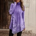 thumbnail image 1 of DPTALR Women Temperament Solid Color Long Sleeved Round Neck Irregular Long Sleeved T-shirt, 1 of 5
