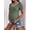 Green, variant on Casual Ribbed Scoop Neck Short Sleeve Maternity Top