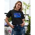 thumbnail image 2 of Patched Up T-Shirt Women -Saman Torabi Designs, Female Medium, 2 of 4