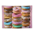 thumbnail image 5 of BCIIG Donuts Tapestry Wall Hanging Unique Style for Home Decor, Soft Polyester Fabric with Vivid HD Printing, Perfect for Living Room Bedroom Dorm - Multiple Sizes Available 60x50inch, 5 of 6