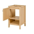 thumbnail image 2 of JONATHAN Y Jasper 20 in. W x 18 in. D x 33 in. H, Rattan 2-Shelf, Bath Vanity Cabinet ONLY, Oak, VAN1022A, 2 of 7