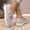 Gray, variant on YOUYEDIAN Loafers for Women Fashion Cross Strap Design Breathable Mesh Comfy Flats Versatile Platform Slip On Casual Walking Shoes