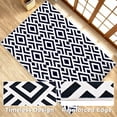 thumbnail image 2 of Washable Area Rug for Living Room, 5'x7' Geometric Diamond Non-Slip indoor Rug, Soft Low Pile & Stain Resistant Carpet for Bedroom, Dining Room, Kitchen, Entryway, Nursery, 2 of 8