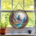 thumbnail image 6 of Pawberry Canyon Window Hanging Stained Glass, Canyon Suncatchers for Windows Stained Glass, Stained Glass Canyon suncatcher, 6 of 7