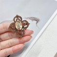 thumbnail image 5 of Antique Crystal Brooch Pin for Women Men Vintage Rhinestone Art Deco Flower Clover Boho Victorian Brooches Lapel Pins Elegant Dress Accessories Wedding Birthday Jewelry, 5 of 6