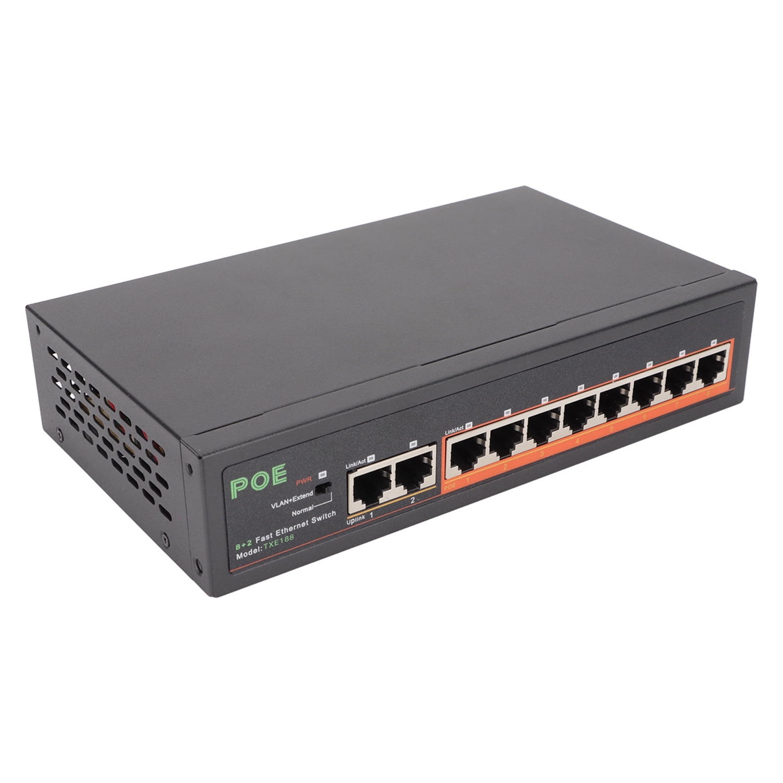 PoE Switch, LED Indicators VLAN Isolation Standard PoE Switch 8 Port For For