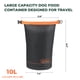 thumbnail image 3 of Bolsa de almacenamiento de croquetas FXW, bolsa de viaje para comida para perros, 10 litros, gris, 3 of 5