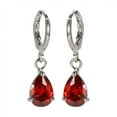 thumbnail image 3 of Boucles d'Oreilles Clous Mode Dames Diamant Coloré Goutte d'Eau Bijoux, 3 of 8