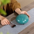 thumbnail image 2 of Steel Tongue Drum, 6 Inch 8 Note Steel Hand Drum with Bag, Music Book, Drumsticks, Mallet Holder and Finger Paddles, for Camping, Meditation or Yoga .(Malachite), 2 of 11