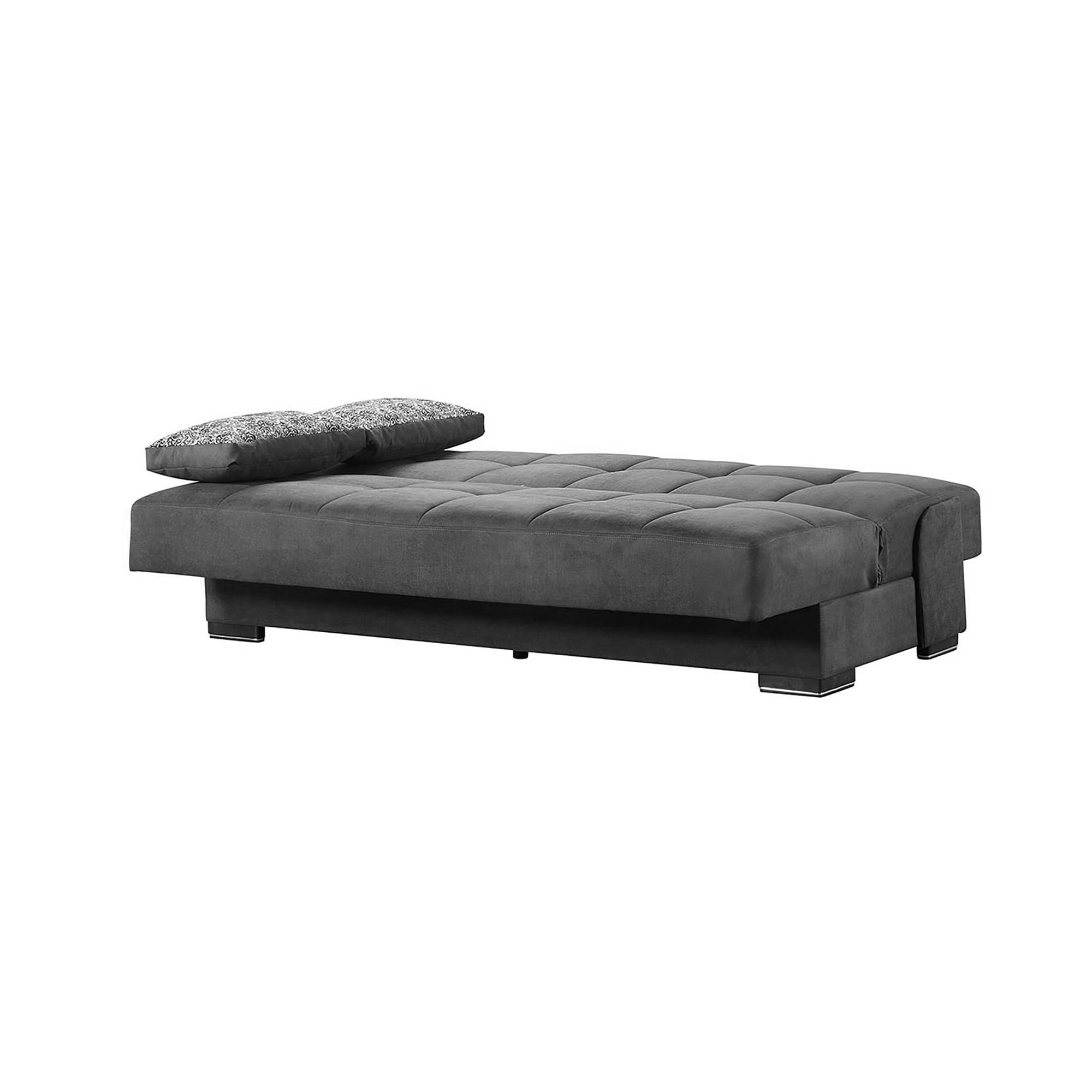 Ottomanson Loft Sofa Bed with Storage 75", Gray Chenille