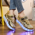 thumbnail image 5 of Yiomxhi Kids Roller Shoes, Boy Girl Sneakers with LED Light Wheels, Become Sport Sneaker for Christmas Birthday Children Gift, Adjustable Roller Skates Suitable for Outdoor School, 5 of 7