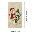 thumbnail image 3 of Christmas Door Cover Decorations Snowman Front Door Banner Xmas Backdrop Photography Background Holiday Hanging Banner for Christmas Xmas Home Office Indoor Decor, 3 of 5