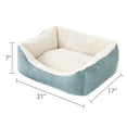 thumbnail image 2 of Vibrant Life Small Luxe Cuddler Dog Bed, Blue, 17" x 21", 2 of 7
