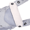 thumbnail image 3 of Asiento de cadera para bebé, taburete de cintura para bebé para niño pequeño con correa ajustable, bolsillo con hebilla, almacenamiento interior suave y enorme (gris), 3 of 5