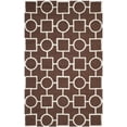 thumbnail image 2 of SAFAVIEH Cambridge Joyce Geometric Shapes Wool Area Rug, Dark Brown/Ivory, 6' x 9', 2 of 7