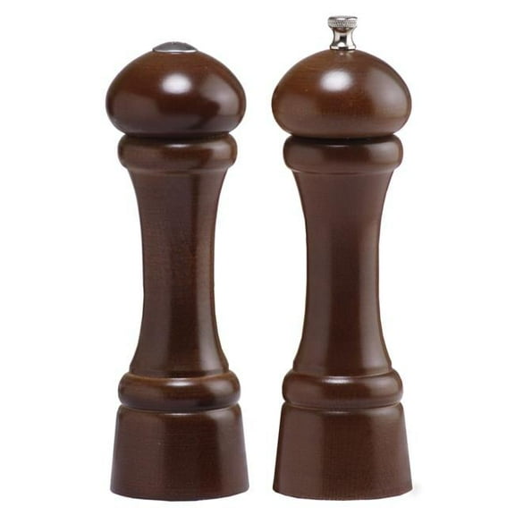 8 Inch - 20cm WindsorWalnut Pepper Mill Salt Shaker Set