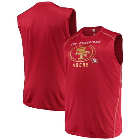 Men's Majestic Scarlet San Francisco 49ers Big & Tall Endurance Test Muscle Tank (Best Mattress San Francisco)