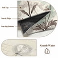 thumbnail image 6 of Round Area Rug 8 Ft, Teal Spring Floral Washable Non-Slip Circle Carpet for Living Room/Bedroom, Vintage Botanical Retro Art Collection Low-Profile Large Area Rugs for Indoor, 6 of 7