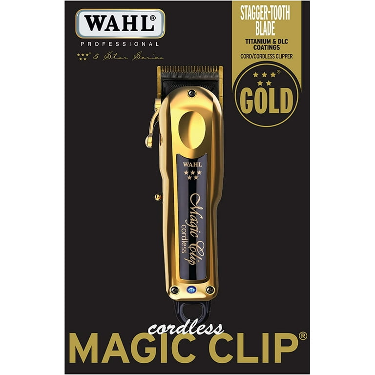 Wahl Professional 5 Star Gold Cordless Magic Clip Hair Clipper 8148-700