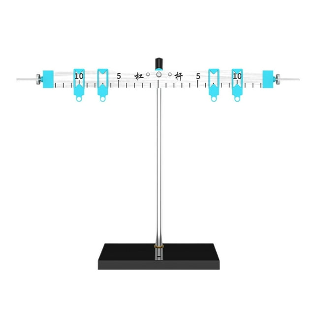 Tnarru Lever Principle Teaching Instrument Leverage Ruler with Bracket Physical Mechanics Experiment Sturdy Physical Experiment , Measuring Range 10
