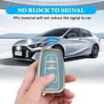 thumbnail image 3 of Key Fob Cover Compatible with Toyota 4Runner CHR RAV4 Camry Corolla Avalon Prius Highlander GT86 2016-2024 3 Button Keychain Case Holder Protector,Blue, 3 of 6