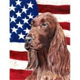 thumbnail image 1 of Irish Setter USA American Flag Flag Garden Size, 1 of 1
