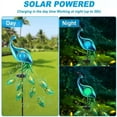 thumbnail image 6 of Matoen Solar Garden Lights Metal Peacock Garden Decor Waterproof Solar Stake Lights Decorative for Outdoor Patio Lawn Porch Yard Decorations Peacock Gift for Mom Grandma Women Birthday Gardening, 6 of 7
