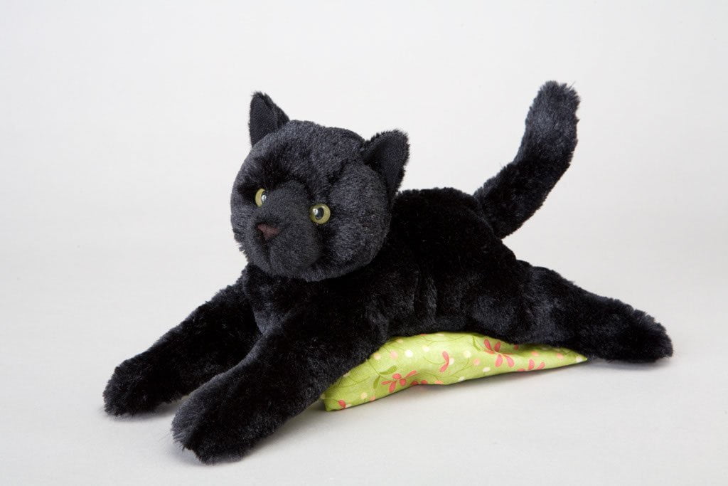 Animal Fair Tidy Cat 3 Black Cat 10" Plush Animal Promo Stuffed Toy RARE Vintage 