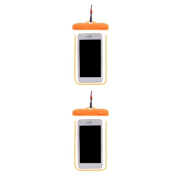 Wosthever Funda de teléfono impermeable Universal IP68, bolsa a prueba de agua, funda móvil para 12 11 Pro Max 8 7 para para naranja 2piezas Wosthever CBP028244