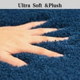 thumbnail image 7 of Homieway Bathroom Rug Soft Microfiber Bath Rug, Ultra Absorbent Bath Mats with Non Slip Backing, Machine Washable Plush Bathroom Floor Mat for Shower, Tub, and Home Decor, Navy, 16"×24", 7 of 7