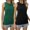 Green, variant on DQRPSEETB Women's Tank Top Womens Summer Tops Ruched Tank Tops Crewneck Sleeveless Tops Dressy Casual Dressy Ladies Blouse Womens Summer Tops