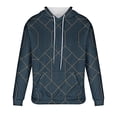 thumbnail image 3 of Plus Size Long Sleeve Hoodies for Men Drawstring Swaetershirts with Pockets Winter Casual Geometric Printed Tops, 3 of 4