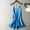 Sky Blue, variant on Women's Breathable Backless Nightdress Satin Lingerie Dress for Romantic Nightgown Anniversary and Holiday Celebration Gear Green L