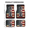 thumbnail image 2 of Salouo Veterans Day1 for Car Floor Mat Set of 4–Car Carpet Mats - Car Mats with Anti-Slip Backing & Driver Heel Pad Universal Fit for Cars, Trucks, SUVs, and Vans, 2 of 6
