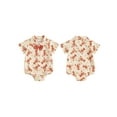 thumbnail image 2 of BemeyourBBs Baby Boy Button Up Jumpsuit Short Sleeve Lapel Lobster Print Romper, 2 of 9
