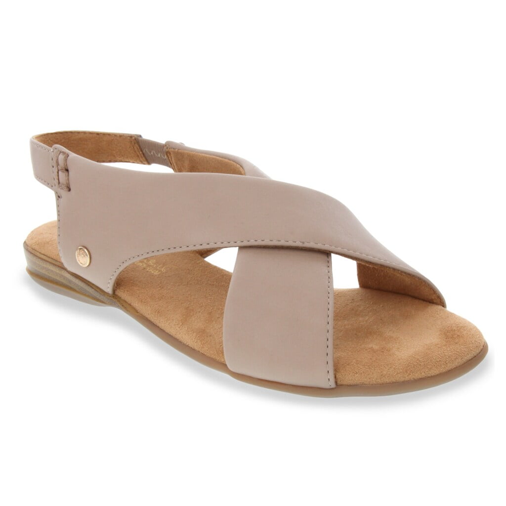 cross flat sandals