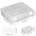 thumbnail image 4 of 16 Grids Bead Organizer Box, Bead Storage Box, Craft Organizer Case with Hinged Lid for Making Beading Jewelry Rhinestones Crafts Screws Small Parts (1 Pack), 4 of 7